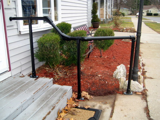 Best ideas about DIY Outdoor Stair Railing
. Save or Pin 5 DIY Metal Stair Railing Examples Now.