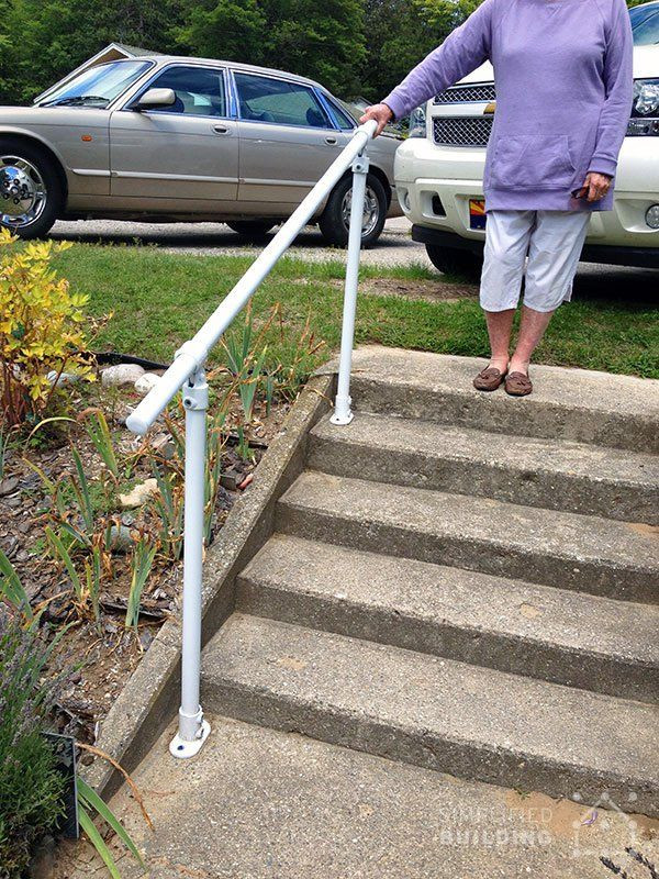Best ideas about DIY Outdoor Stair Railing
. Save or Pin Simple & Sturdy Exterior Stair Railing KeeKlamp handrail Now.