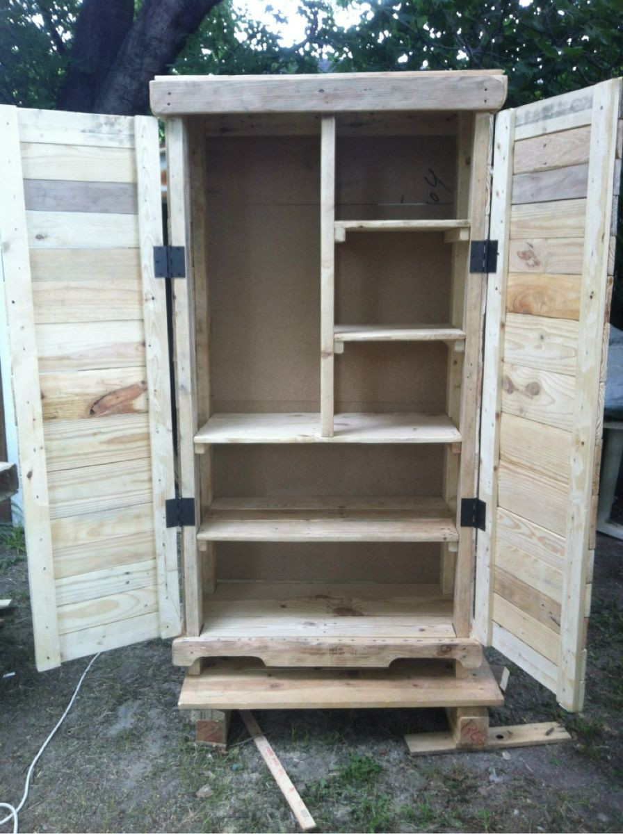 Best ideas about DIY Outdoor Storage Cabinet
. Save or Pin Love this armoire Made by Austin s pallet furniture You Now.