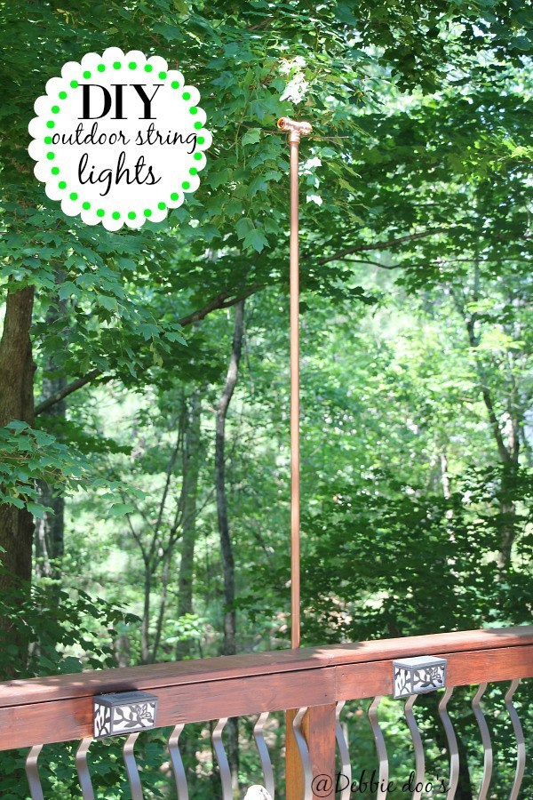 Best ideas about DIY Outdoor String Lights
. Save or Pin Diy hanging outdoor string lights Debbiedoos Now.