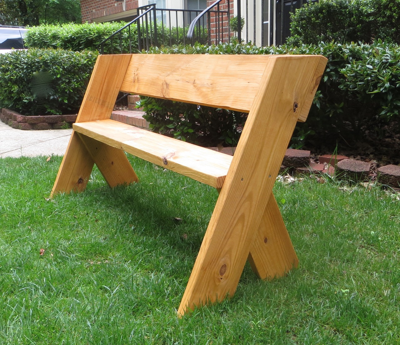 Best ideas about DIY Outdoor Wood Bench
. Save or Pin DIY Tutorial $16 Simple Outdoor Wood Bench Now.