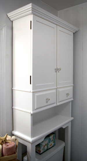 Best ideas about DIY Over The Toilet Storage
. Save or Pin The RunnerDuck Bathroom Cabinet plan is a step by step Now.