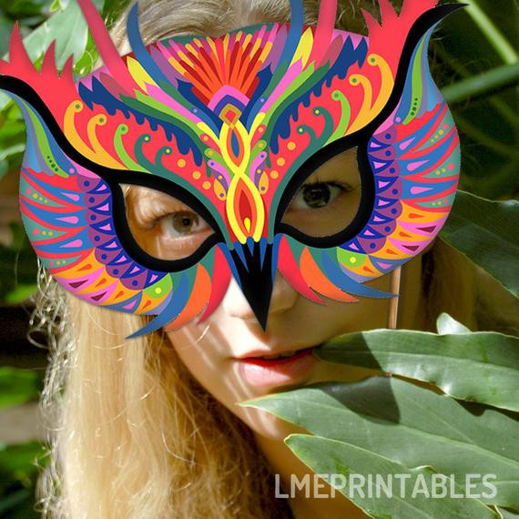 Best ideas about DIY Owl Mask
. Save or Pin Owl Mask Colorful Bird Printable DIY Carnival by LMEprintables Now.