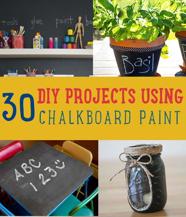 Best ideas about DIY Paint Projects
. Save or Pin 30 DIY Chalkboard Paint Projects Now.