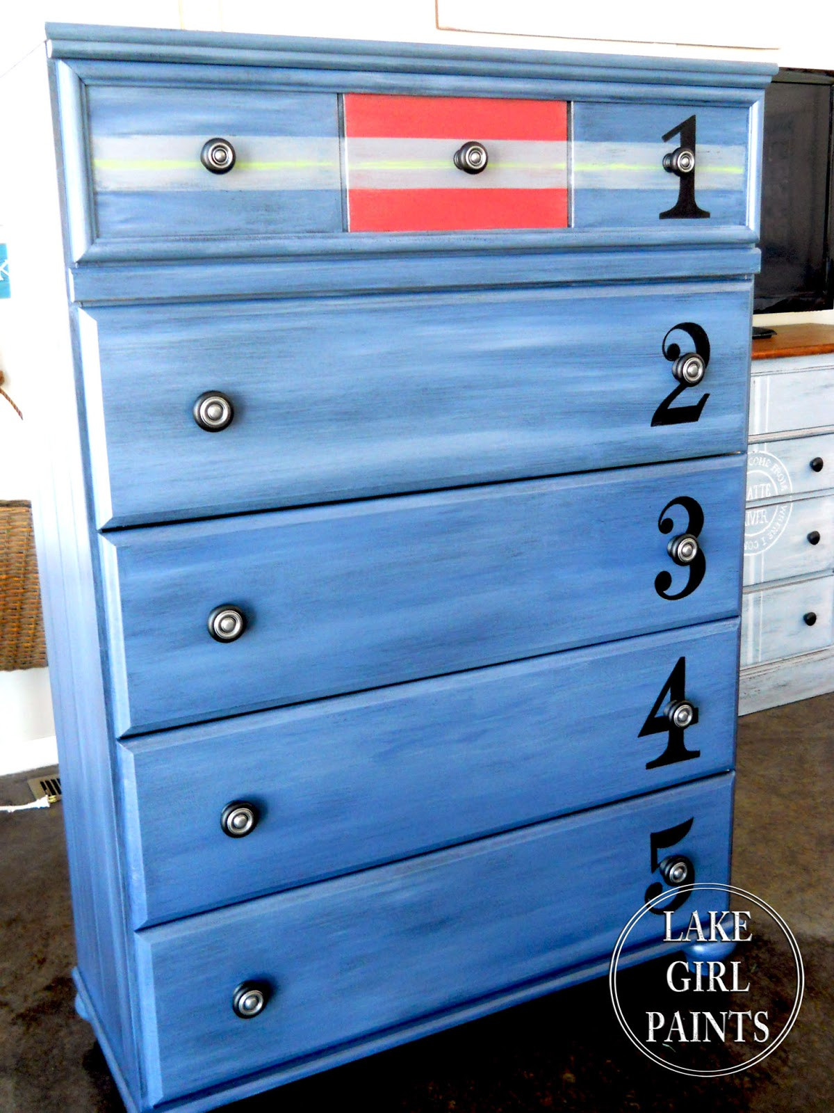 Best ideas about DIY Painted Dresser
. Save or Pin Lake Girl Paints Boys Blue Dresser Paint DIY Now.