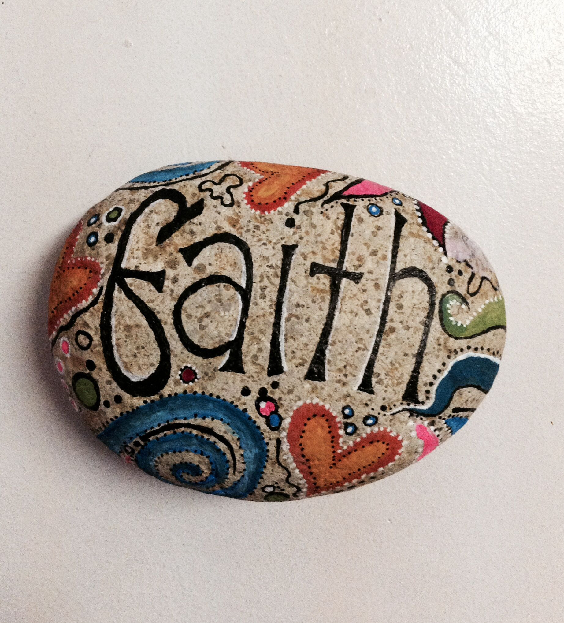 Best ideas about DIY Painted Rocks
. Save or Pin DIY painted rock beach faith The Pooja Project Now.