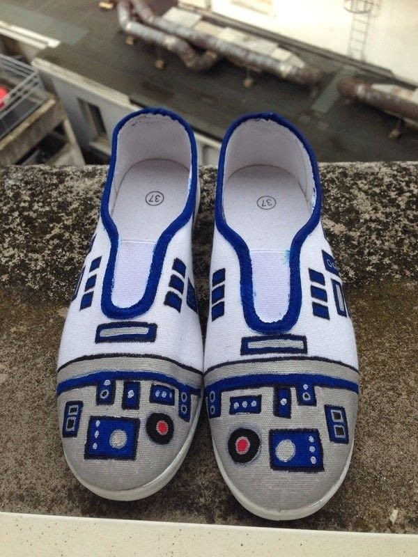 Best ideas about DIY Painted Shoes
. Save or Pin Diy R2 D2 Shoes · How To Paint A Pair Character Shoes Now.