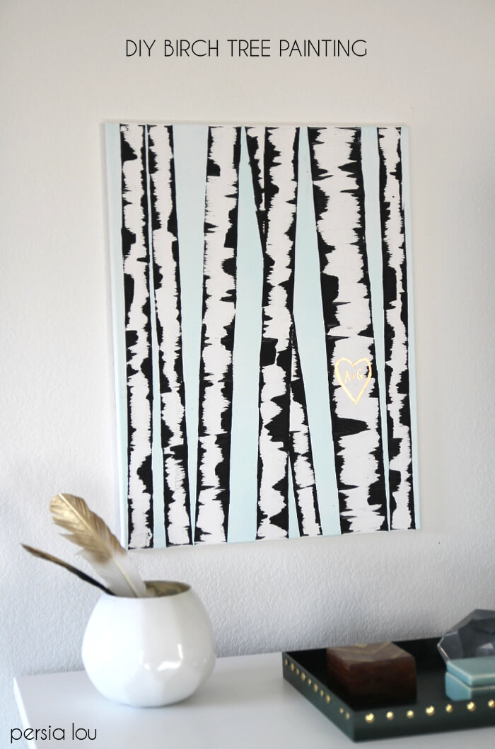 Best ideas about DIY Painting Art
. Save or Pin Make DIY Birch Tree Art Persia Lou Now.