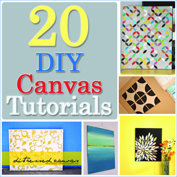Best ideas about DIY Painting Canvases
. Save or Pin 20 DIY Canvas Art Tutorials Now.