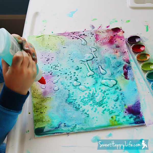 Best ideas about DIY Painting For Kids
. Save or Pin DIY Unbelievably Beautiful Painting With Watercolors Glue Now.