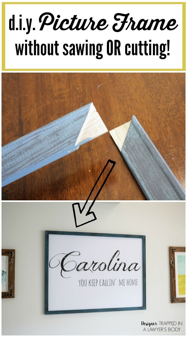 Best ideas about DIY Painting Frame
. Save or Pin DIY Picture Frame NO SAWING OR CUTTING REQUIRED Now.