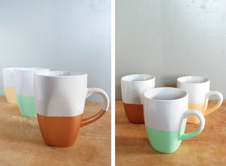Best ideas about DIY Painting Mugs
. Save or Pin DIY Paint Dipped Mugs The Merrythought Now.
