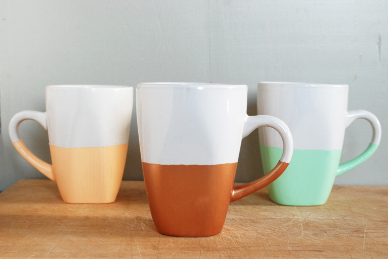 Best ideas about DIY Painting Mugs
. Save or Pin DIY Paint Dipped Mugs The Merrythought Now.