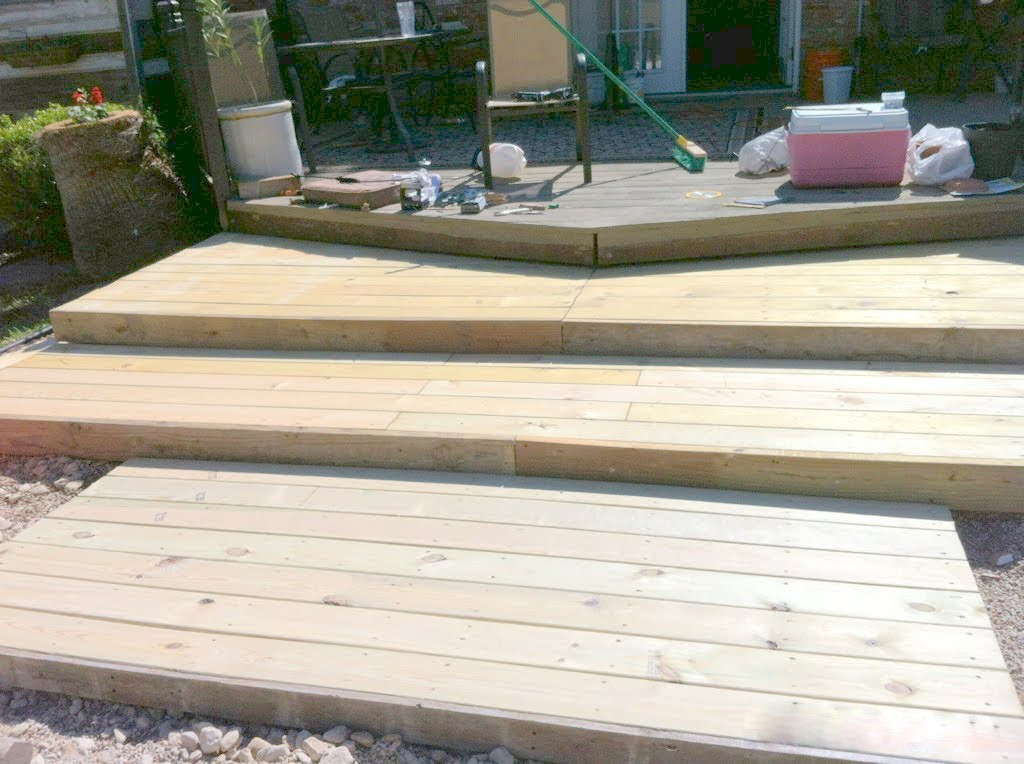Best ideas about DIY Pallet Deck
. Save or Pin DIY Wooden Pallet Deck for Under $300 Now.