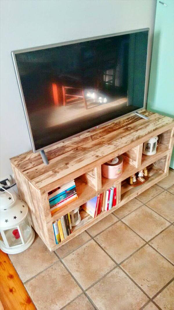 Best ideas about DIY Pallet Tv Stand
. Save or Pin DIY Pallet TV Stand Media Console Table Now.