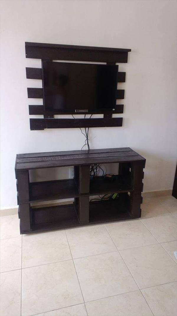 Best ideas about DIY Pallet Tv Stand
. Save or Pin DIY Pallet Media Console and TV stand Now.