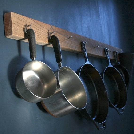 Best ideas about DIY Pan Rack
. Save or Pin Items similar to DIY aesthetic reclaimed wood pot & pan Now.