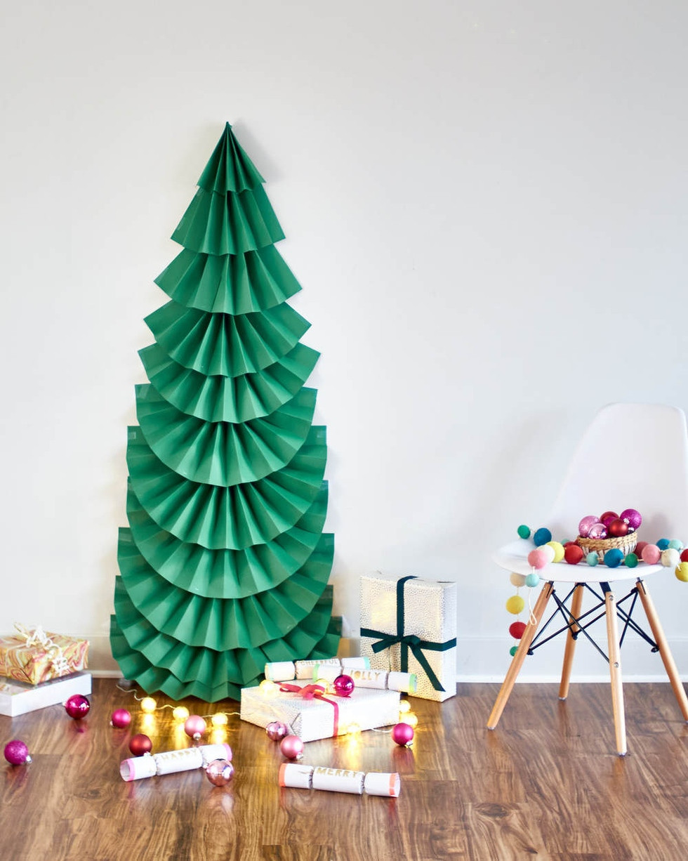 Best ideas about DIY Paper Christmas Tree
. Save or Pin Make It DIY Life Sized Folded Paper Christmas Tree Now.