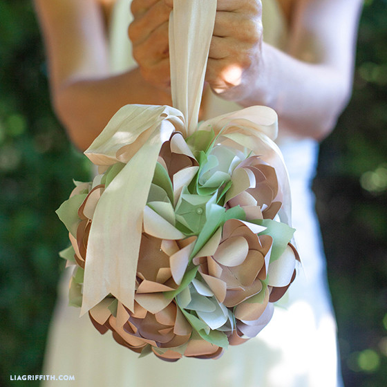 Best ideas about DIY Paper Flowers Wedding
. Save or Pin DIY Paper Flower Wedding Kissing balls Now.