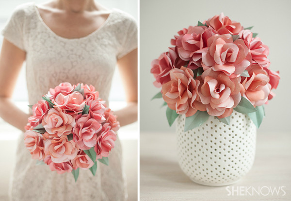 Best ideas about DIY Paper Flowers Wedding
. Save or Pin DIY paper rose bridal bouquet Now.