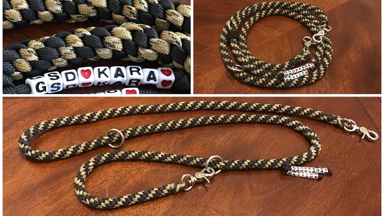 Best ideas about DIY Paracord Dog Leash
. Save or Pin How to make a Paracord Dog Leash round shape video 7 in 1 Now.