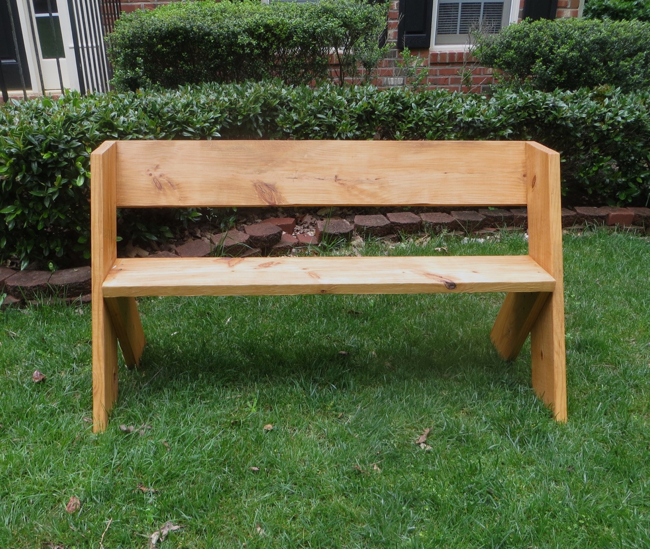 Best ideas about DIY Park Bench
. Save or Pin DIY Tutorial $16 Simple Outdoor Wood Bench Now.