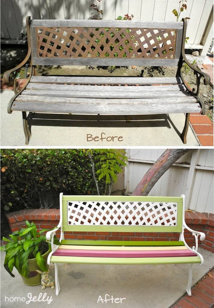 Best ideas about DIY Park Bench
. Save or Pin Weekend DIY Project Wow Up An Old Park Bench HomeJelly Now.