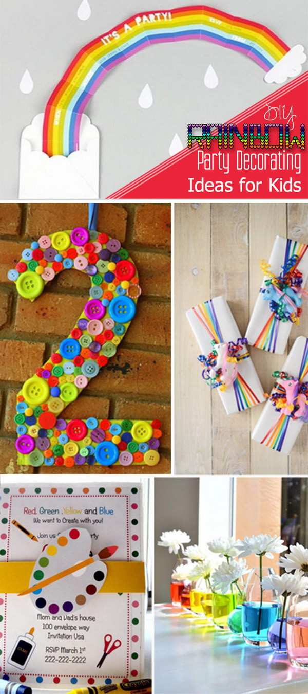 Best ideas about DIY Party Favours For Kids
. Save or Pin DIY Rainbow Party Decorating Ideas for Kids Hative Now.