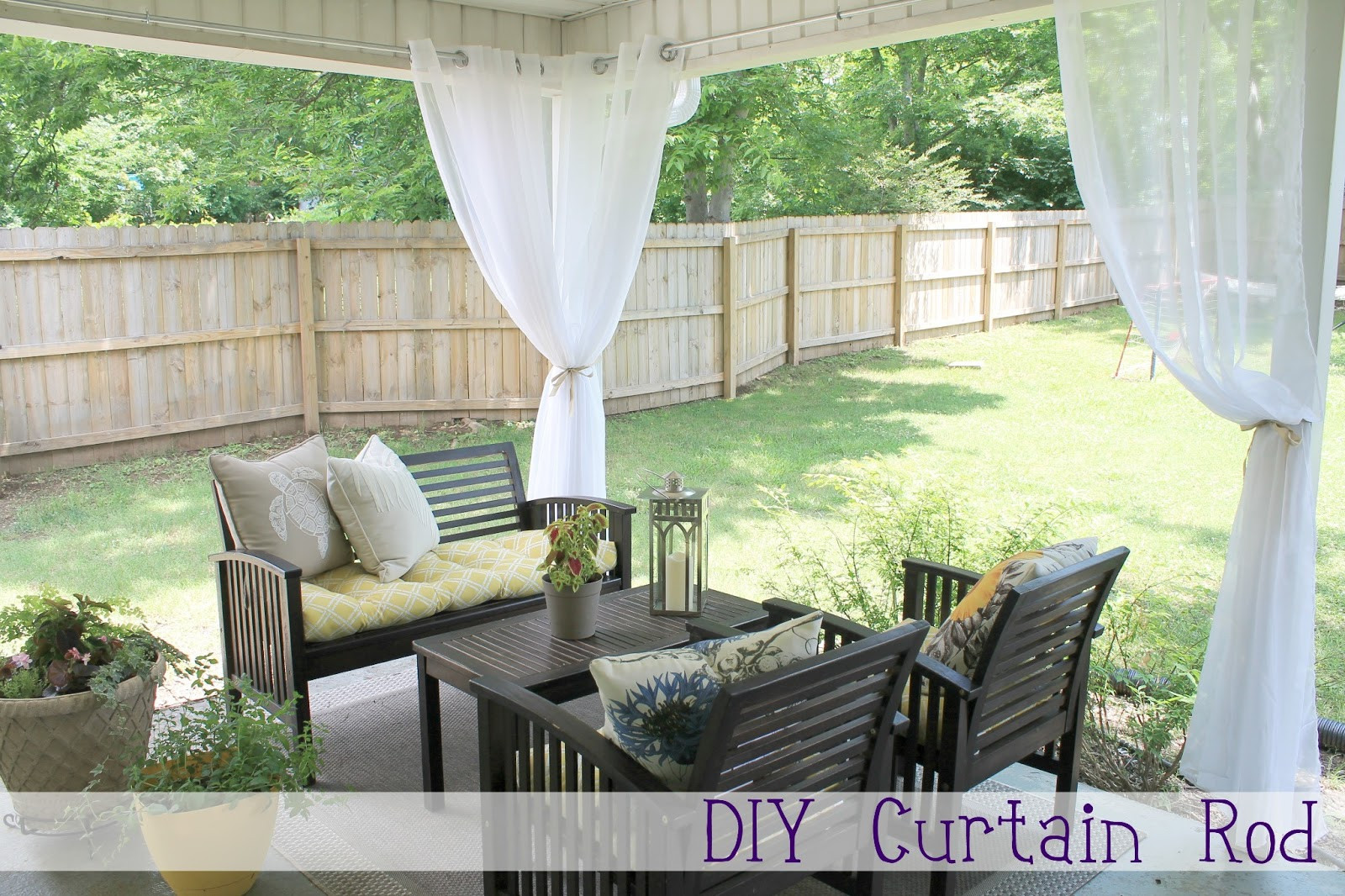 Best ideas about DIY Patio Curtains
. Save or Pin DIY Curtain Rod Now.
