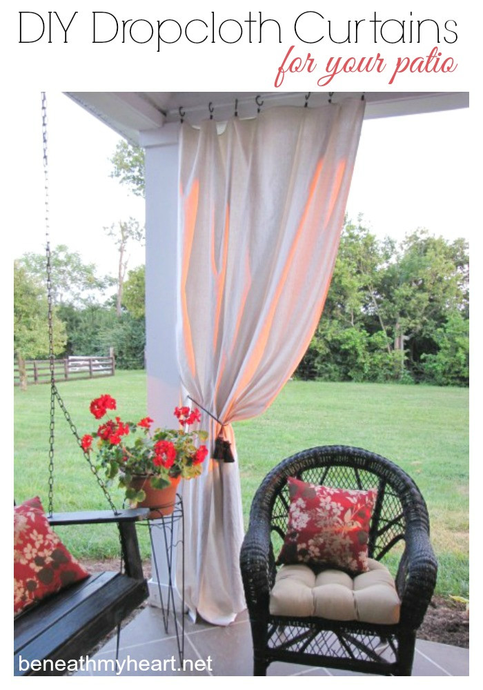 Best ideas about DIY Patio Curtains
. Save or Pin Drop Cloth Curtains for my Patio Beneath My Heart Now.