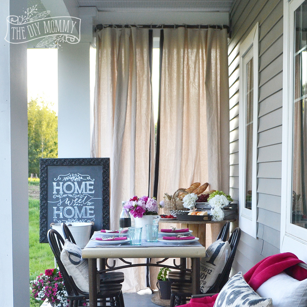 Best ideas about DIY Patio Curtains
. Save or Pin Make Outdoor Drop Cloth Drapes & A Porch Warming Party Now.