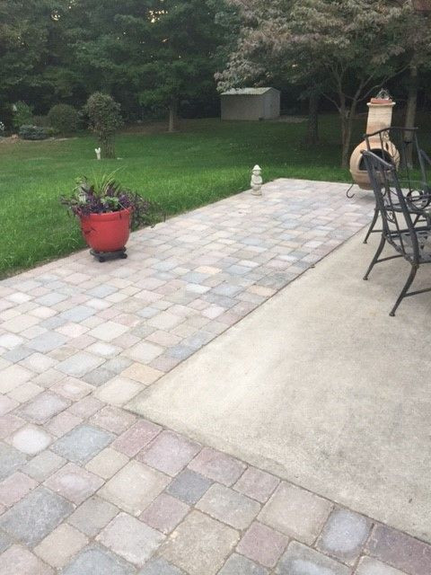 Best ideas about DIY Patio Extension
. Save or Pin Extending concrete patio with pavers Now.