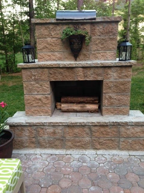 Best ideas about DIY Patio Fireplace
. Save or Pin 214 best images about Cement block on Pinterest Now.