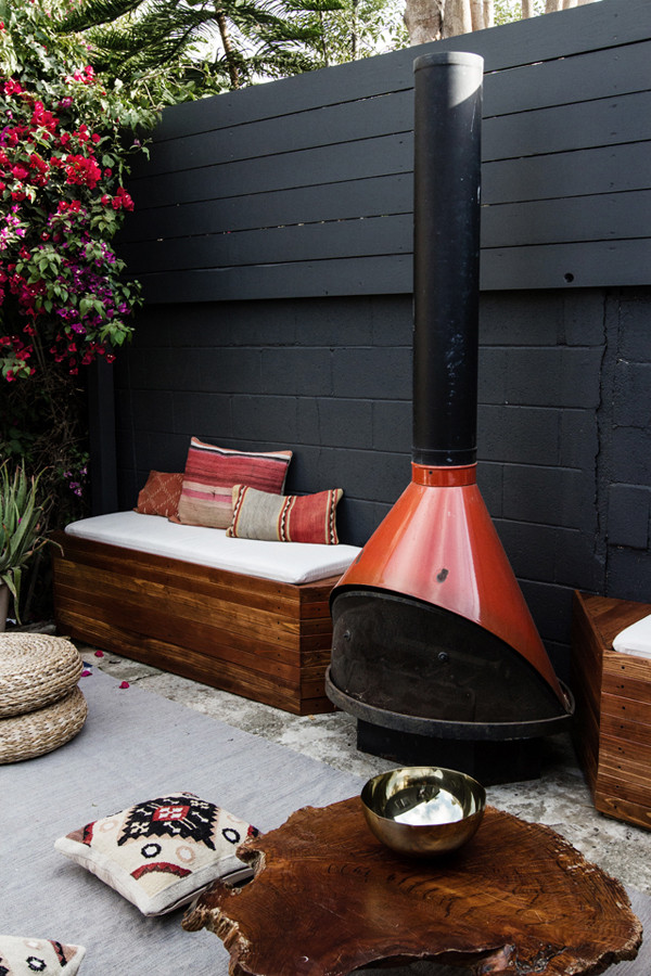 Best ideas about DIY Patio Fireplace
. Save or Pin DIY Outdoor Patio Seating With Stovepipe Fireplace Now.