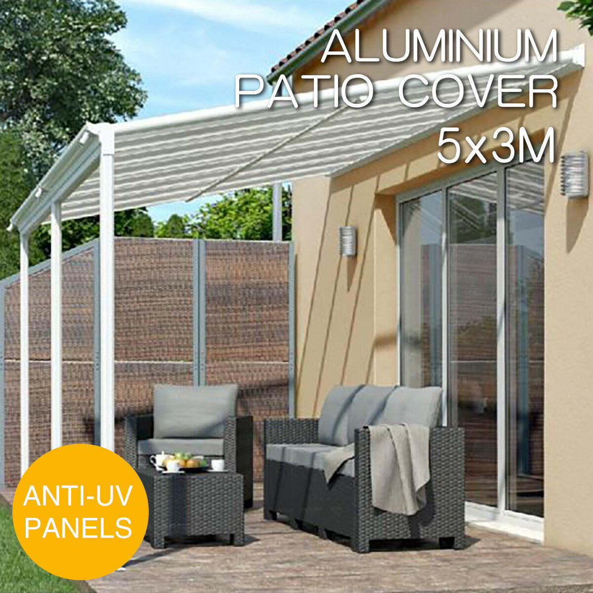 Best ideas about DIY Patio Roof
. Save or Pin DIY PERGOLA ROOFING Patio Cover Kit 5m x 3m Outdoor Now.