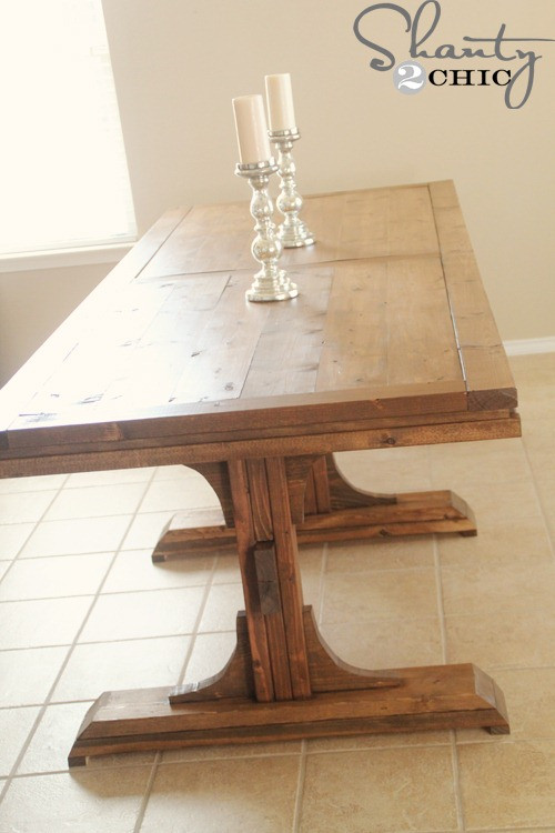 Best ideas about DIY Pedestal Table Base Ideas
. Save or Pin DIY Dining Table Triple Pedestal Farmhouse Shanty 2 Chic Now.