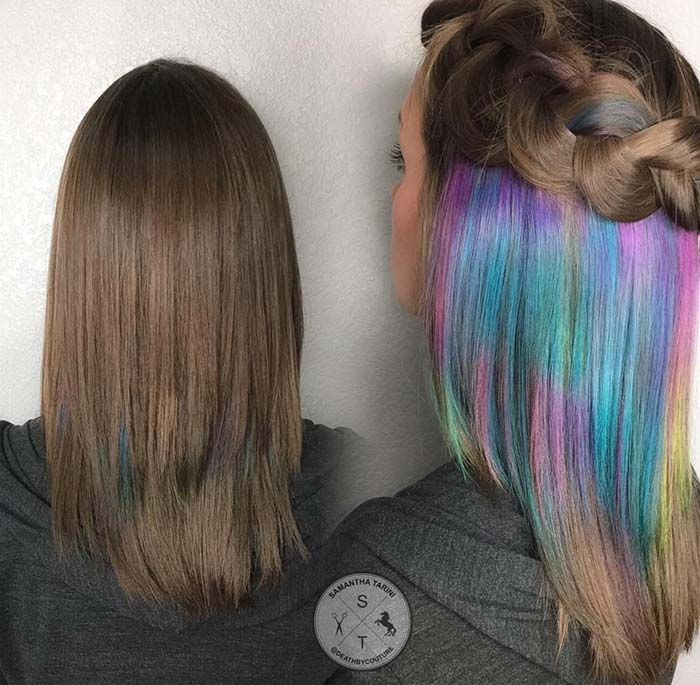 Best ideas about DIY Peekaboo Highlights
. Save or Pin 50 Bold Pastel and Neon Hair Colors in Balayage and Ombre Now.