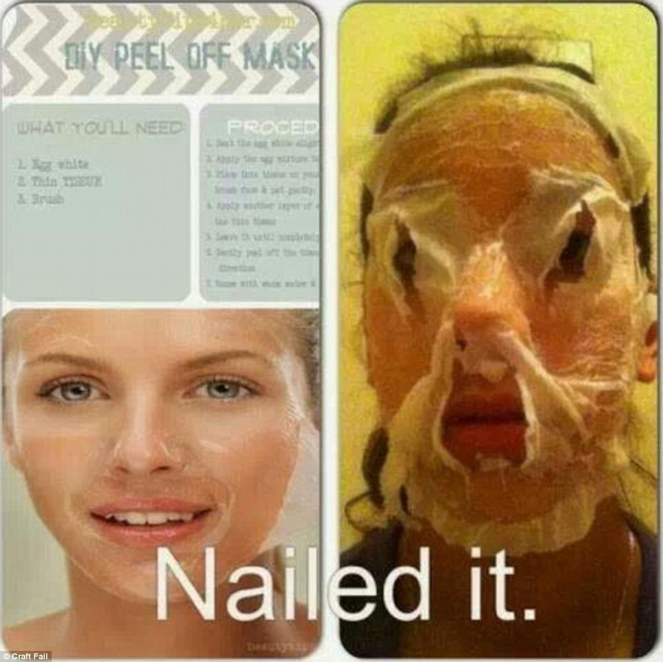 Best ideas about DIY Peel Off Face Masks
. Save or Pin Nailed It photos show why life really doesn t live up to Now.