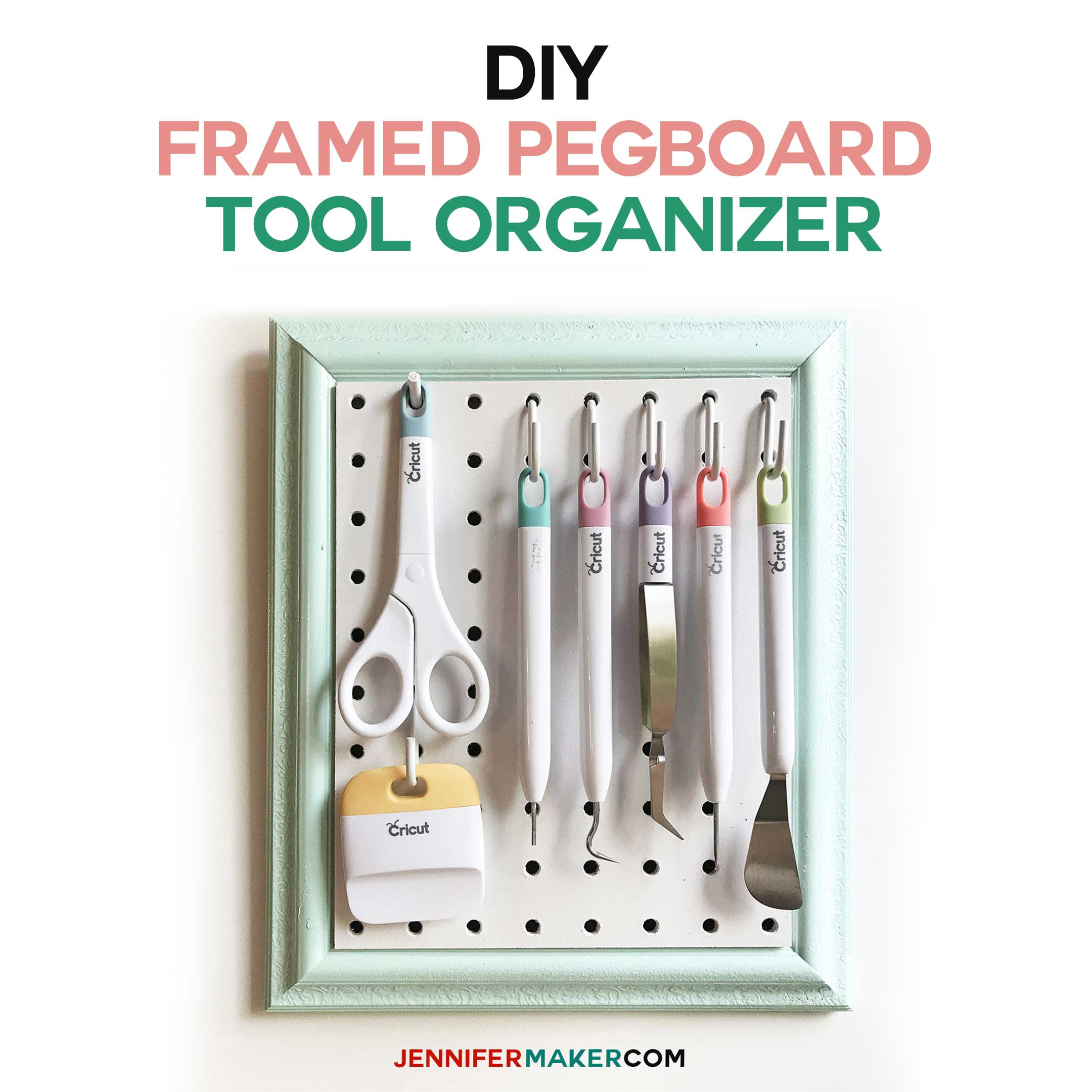 Best ideas about DIY Pegboard Tool Organizer
. Save or Pin DIY Framed Pegboard Craft Organizer for Tools Jennifer Maker Now.