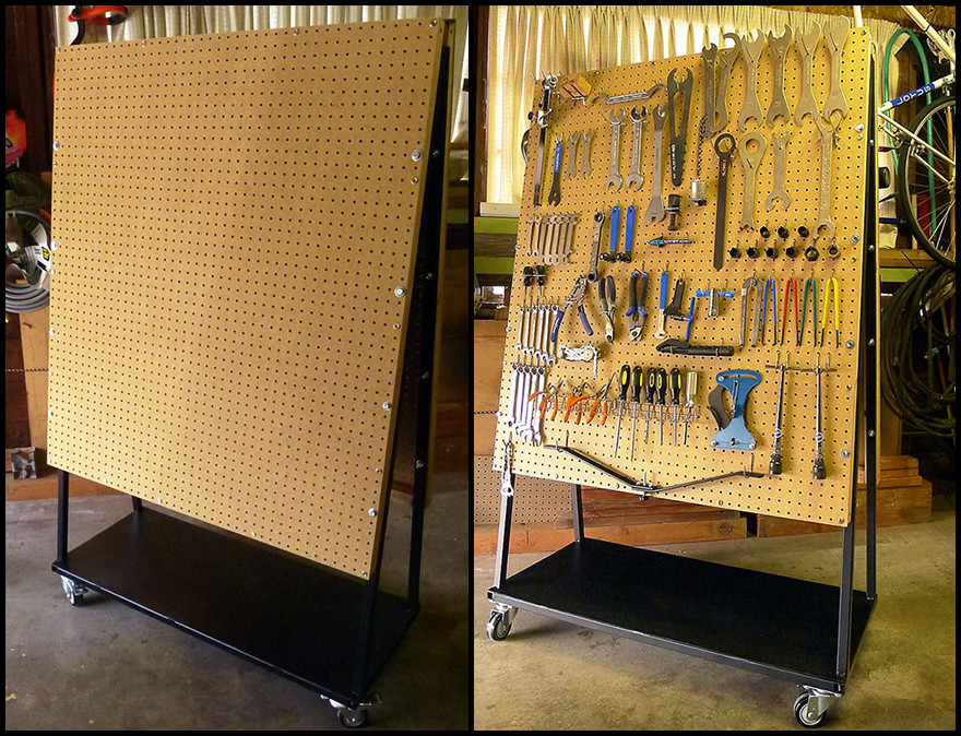 Best ideas about DIY Pegboard Tool Organizer
. Save or Pin DIY Rolling Pegboard Tool Storage Core77 Now.