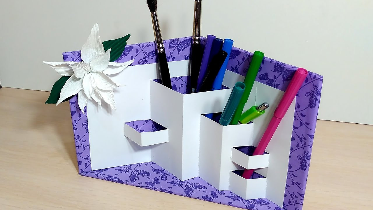 Best ideas about DIY Pencil Holder For Desk
. Save or Pin Pencil Holder DIY Paper organizer Now.