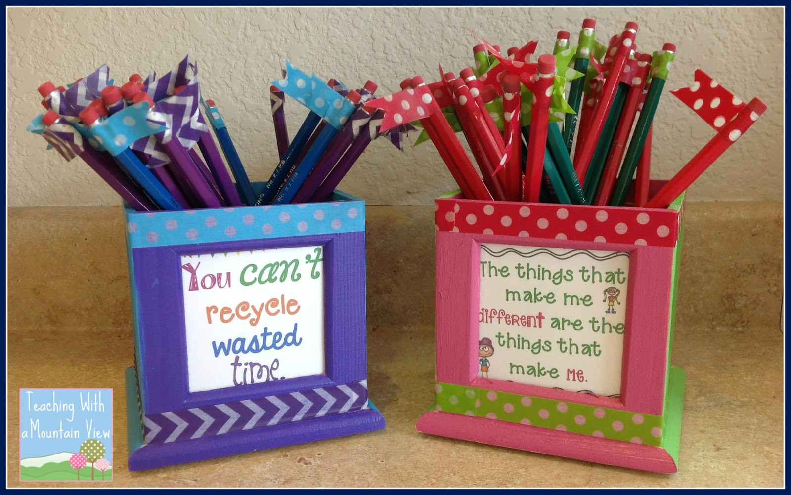 Best ideas about DIY Pencil Organizer
. Save or Pin Teaching With a Mountain View DIY Pencil Organizer Now.