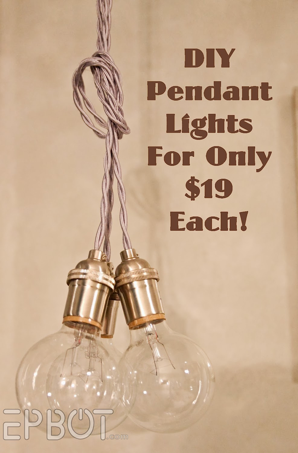 Best ideas about DIY Pendant Light
. Save or Pin EPBOT Wire Your Own Pendant Lighting Cheap Easy & Fun Now.