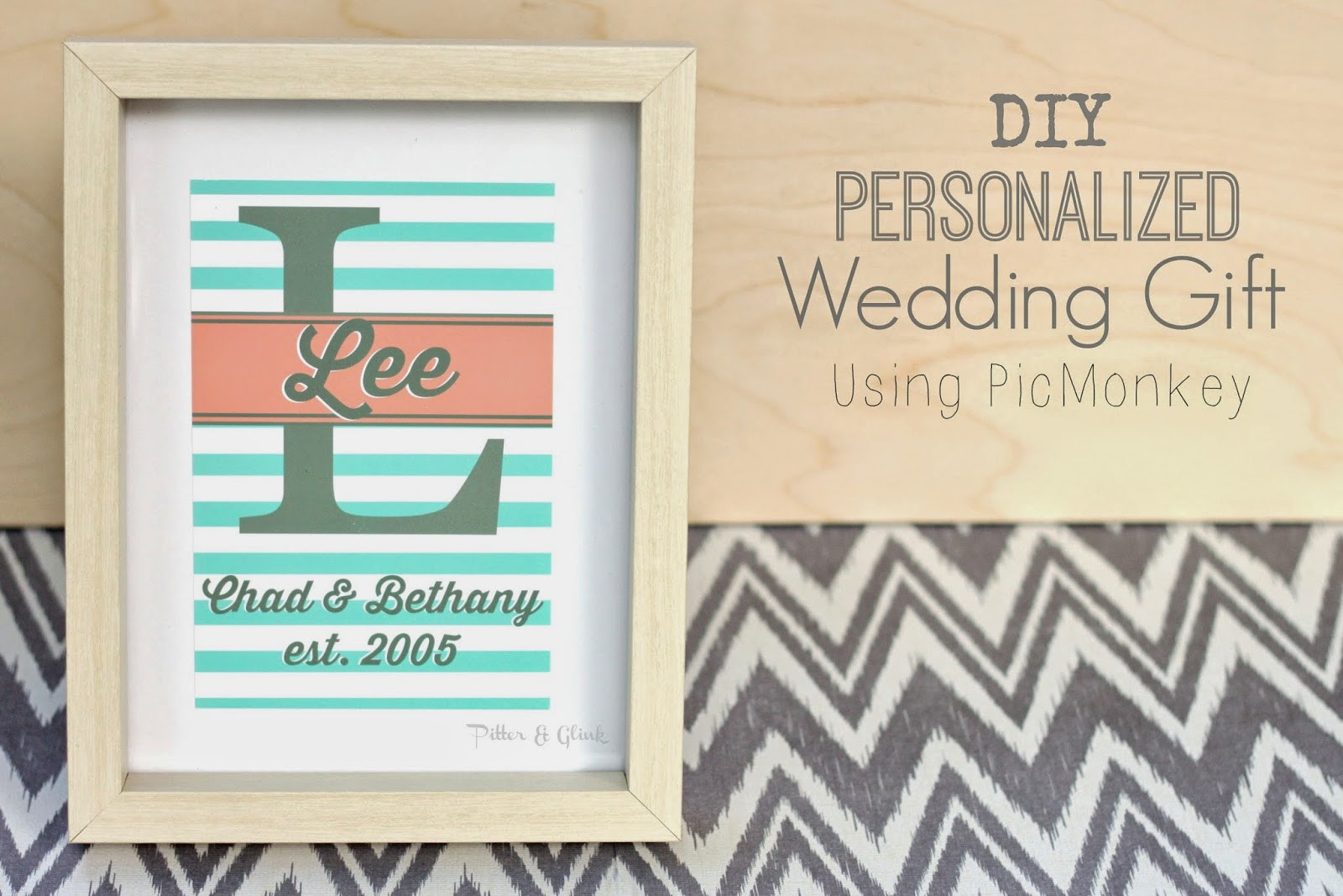 Best ideas about DIY Personalized Gifts
. Save or Pin PitterAndGlink DIY Personalized Wedding Gift Using Now.