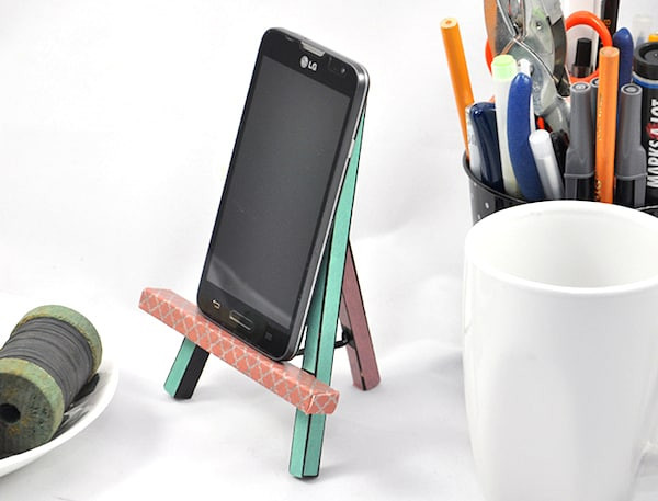 Best ideas about DIY Phone Stand
. Save or Pin DIY phone stand from a mini easel Washi Tape Crafts Now.
