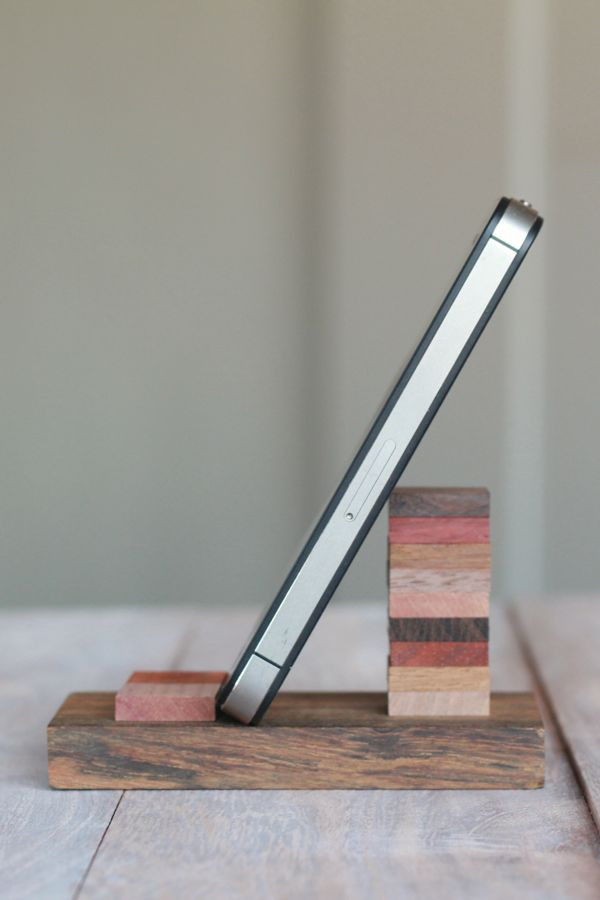 Best ideas about DIY Phone Stand
. Save or Pin DIY Wooden Cell Phone Stand Alyssa and Carla Now.