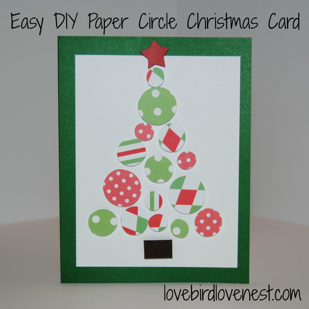 Best ideas about DIY Photo Christmas Card
. Save or Pin Easy DIY Paper Circle Christmas Card Now.