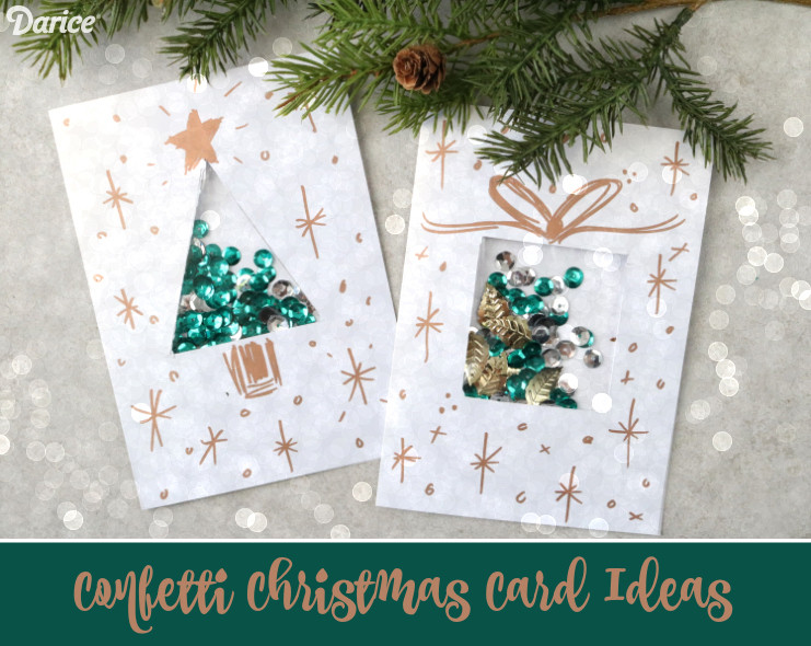 Best ideas about DIY Photo Christmas Card
. Save or Pin DIY Christmas Card Ideas Confetti Present Card Darice Now.
