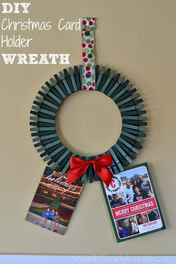 Best ideas about DIY Photo Christmas Card
. Save or Pin DIY Christmas Card Holder Wreath Now.