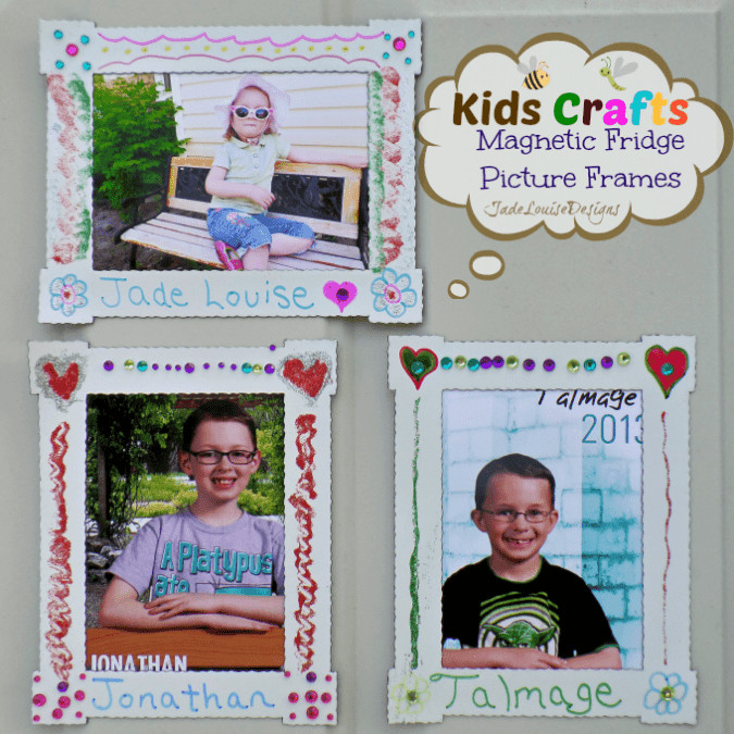 Best ideas about DIY Picture Frame For Kids
. Save or Pin Kids Craft DIY Magnet Fridge Frames with BIC Mark it marker Now.